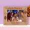 Happy Birthday I Wish You An Abundance Of Joy Personalized Wooden Frame-7" x 5" Brown Horizontal