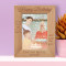 Happy Birthday I Wish You A Day Full Of Surprises Personalized Wooden Frame 5" x 7" Brown (Vertical)