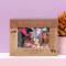 Happy Birthday May All Your Dreams Come True Personalized Wooden Frame-6" x 4" Brown Horizontal