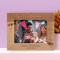 Happy Birthday May All Your Dreams Come True Personalized Wooden Frame-7" x 5" Brown Horizontal