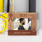Graduation Best Class Ever Personalized Wooden Frame-5" x 3 1/2" Brown Horizontal