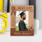 Graduation Best Class Ever Personalized Wooden Frame 4" x 6" Brown (Vertical)