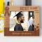 Graduation Best Class Ever Personalized Wooden Frame-10" x 8" Brown Horizontal
