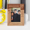 Graduation Don't ever Stop Learning Personalized Wooden Frame 4" x 6" Brown (Vertical)