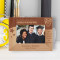 Graduation Don't ever Stop Learning Personalized Wooden Frame-6" x 4" Brown Horizontal