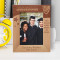 Graduation Don't ever Stop Learning Personalized Wooden Frame 5" x 7" Brown (Vertical)