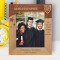 Graduation Don't ever Stop Learning Personalized Wooden Frame 8" x 10" Brown (Vertical)
