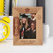 Graduation Isn't The End Of A Tough Journey Personalized Wooden Frame 4" x 6" Brown (Vertical)
