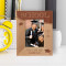 Graduation This Is Our Year Personalized Wooden Frame 3" x 5" Brown (Vertical)