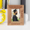 Graduation Today You're A Step Closer To Your Dream Personalized Wooden Frame 3" x 5" Brown (Vertical)