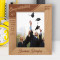 Graduation Anything Is Possible Personalized Wooden Frame 8" x 10" Brown (Vertical)