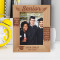 Graduation Education Is The Key To Unlocking Your Potential Personalized Wooden Frame 5" x 7" Brown (Vertical)