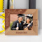 Graduation Today You're A Step Closer To Your Dream Personalized Wooden Frame-7" x 5" Brown Horizontal