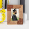 Graduation Start Each Day Believing In Your Dreams Personalized Wooden Frame 3" x 5" Brown (Vertical)