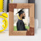 Graduation Start Each Day Believing In Your Dreams Personalized Wooden Frame 5" x 7" Brown (Vertical)