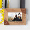 Congratulations On Your Graduation Personalized Wooden Frame-6" x 4" Brown Horizontal
