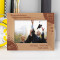 Congratulations On Your Graduation Personalized Wooden Frame-7" x 5" Brown Horizontal