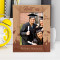 Graduation Hats Off Personalized Wooden Frame 5" x 7" Brown (Vertical)