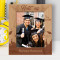 Graduation Hats Off Personalized Wooden Frame 8" x 10" Brown (Vertical)