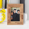 Graduation Education Is The Key To Unlocking Your Potential Personalized Wooden Frame 4" x 6" Brown (Vertical)