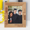 Graduation Education Is The Key To Unlocking Your Potential Personalized Wooden Frame 8" x 10" Brown (Vertical)