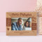 If I Know What Love Is It Is Because Of You Personalized Wooden Frame-6" x 4" Brown Horizontal
