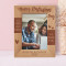 If I Know What Love Is It Is Because Of You Personalized Wooden Frame 5" x 7" Brown (Vertical)