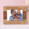 We Are Most Alive When We're In Love Personalized Wooden Frame-7" x 5" Brown Horizontal