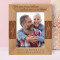 We Are Most Alive When We're In Love Personalized Wooden Frame 8" x 10" Brown (Vertical)