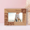 Valentines Day Personalized Wooden Frame-6" x 4" Brown Horizontal