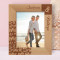 Valentines Day Personalized Wooden Frame 8" x 10" Brown (Vertical)