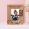 Falt In Love With Me Personalized Wooden Frame 3" x 5" Brown (Vertical)