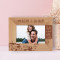 Falt In Love With Me Personalized Wooden Frame-6" x 4" Brown Horizontal
