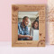 The Only thing We Never get Enough Of Is Love Personalized Wooden Frame 5" x 7" Brown (Vertical)