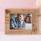The Only thing We Never get Enough Of Is Love Personalized Wooden Frame-7" x 5" Brown Horizontal