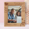 The Only thing We Never get Enough Of Is Love Personalized Wooden Frame 8" x 10" Brown (Vertical)
