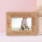 You Know You're In Love Personalized Wooden Frame-6" x 4" Brown Horizontal