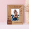 I Love You To The Moon And Back Personalized Wooden Frame 3" x 5" Brown (Vertical)