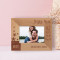 I Love You To The Moon And Back Personalized Wooden Frame-5" x 3 1/2" Brown Horizontal