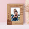 I Love You To The Moon And Back Personalized Wooden Frame 4" x 6" Brown (Vertical)