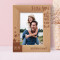 I Love You To The Moon And Back Personalized Wooden Frame 5" x 7" Brown (Vertical)