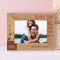 I Love You To The Moon And Back Personalized Wooden Frame-7" x 5" Brown Horizontal