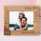 I Love You To The Moon And Back Personalized Wooden Frame-10" x 8" Brown Horizontal