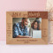 Love You Always Personalized Wooden Frame-7" x 5" Brown Horizontal