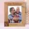 Happy Valentine's Day Personalized Wooden Frame 8" x 10" Brown (Vertical)
