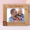 Happy Valentine's Day Personalized Wooden Frame-10" x 8" Brown Horizontal