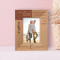 The Love We Give Away Is The Only Love We Keep Personalized Wooden Frame3" x 5" Brown (Vertical)