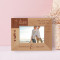 The Love We Give Away Is The Only Love We Keep Personalized Wooden Frame-5" x 3 1/2" Brown Horizontal