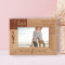LoveThe Love We Give Away Is The Only Love We Keep Personalized Wooden Frame-6" x 4" Brown Horizontal