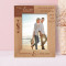 The Love We Give Away Is The Only Love We Keep Personalized Wooden Frame 5" x 7" Brown (Vertical)